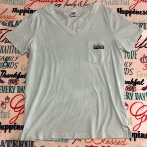 PINK Victoria’s Secret V-neck Pocket Tee